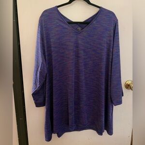 Stylish V-Neck Purple Tunic